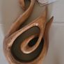 Handmade Wooden Swan Ornament Image 2