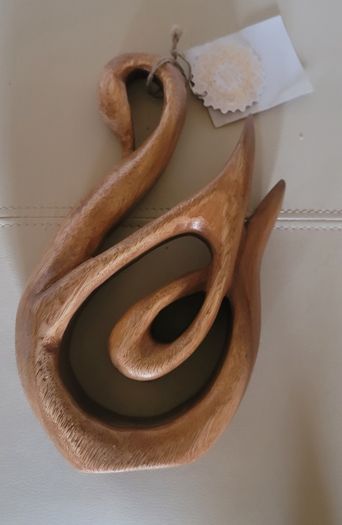 Handmade Wooden Swan Ornament