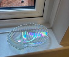 Sostrene Green iridescent shell bowl