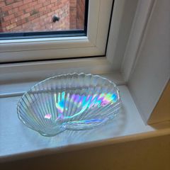 Sostrene Green iridescent shell bowl
