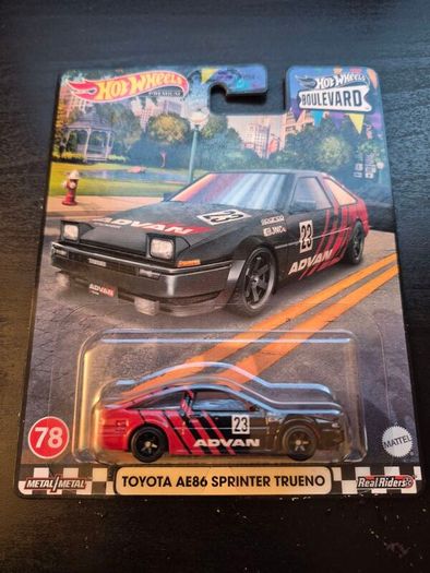 Hot Wheels Toyota AE86 Sprinter Trueno Advan Boulevard #78