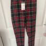 Brand New Penneys Tartan Trousers Size 4 Plaid Skinny Pants Image 2