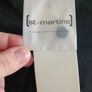 New St Martins Scandinavian A line smart formal work office black trousers S 10 wide leg Image 3