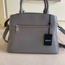 DKNY Taupe Paige Satchel Handbag Image 3