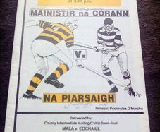 1987 GAA Cork County Finals Match Programmes (postage included)