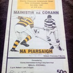 1987 GAA Cork County Finals Match Programmes (postage included)