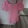 girls pink denim dress Image 3