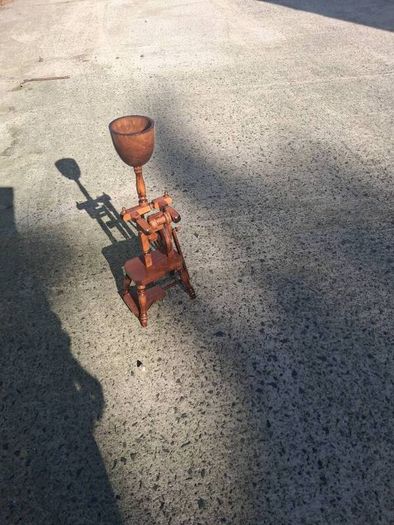 Mid Century Spinning Wheel Ashtray