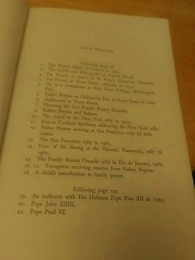 First edition of 'All for Her' the autobiography of Father Patrick Peyton CSC
