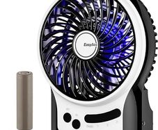 Battery Fan, Rechargeable Desk Fan Portable Handheld Personal Mini USB fan Battery, 3 Speeds Internal and Side Light,Cooling for Traveling,Fishing,Camping (FREE POSTAGE)