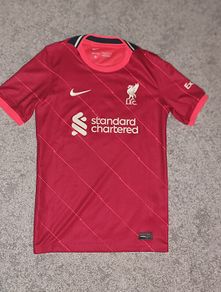 Liverpool Home Jersey - 21/22 Season Genuine Youth Large (10 to 12)