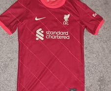 Liverpool Home Jersey - 21/22 Season Genuine Youth Large (10 to 12)