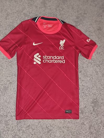 Liverpool Home Jersey - 21/22 Season Genuine Youth Large (10 to 12)