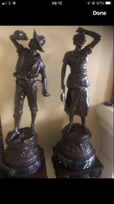 Antique Solid Bronze Statues