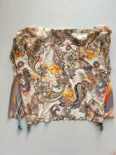 River Island Boho Paisley Wrap Playsuit Romper with Matching Kimono size S XS