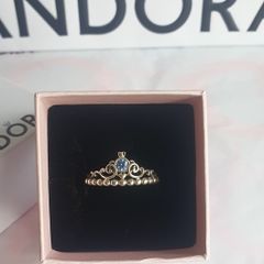 Pandora Disney Cinderella Blue Tiara Ring