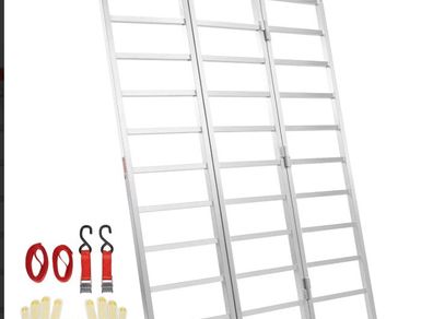 Heavy-Duty Aluminium Loading Ramp  Triple-Fold Design  700 kg Capacity