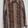 Equipment Femme Snakeskin-print silk blouse Image 3