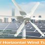 800 W Wind Turbine Generator 12 V 24 V 48 V, 6-Blade Horizontal Wind Turbine with MPPT Charge Controller for Home (48, Volt) Image 3