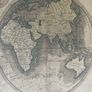 Vintage canvas map of the world Image 6