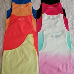 Racerback ribbed crop tops