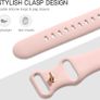 5 Pack Straps Compatible for Apple Watch Strap 38mm 40mm 41mm 42mm 44mm 45mm 46mm 49mm, Soft Silicone Sport Band for iWatch Series 11 10 9 8 7 6 5 4 3 2 1 SE SE3, Women Men Image 3
