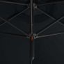 Double Parasol with Steel Pole Black 600 cm Image 3