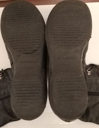 Black leather boots (37)