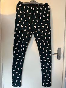 NEW Leopard Green Leggings with inner fleece