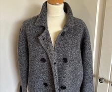 Grey wool jacket size 10