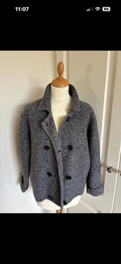 Grey wool jacket size 10