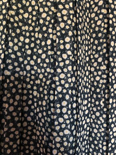 Brand new superdry navy ditsy print pleated midi skirt