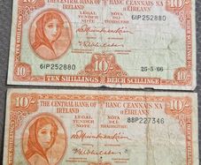 2 x Lady Lavery notes
