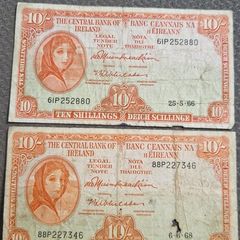 2 x Lady Lavery notes