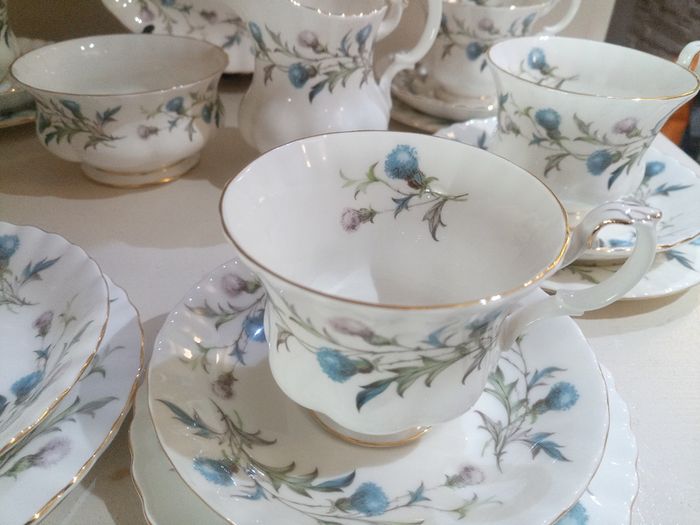 21 pieces Tea Set Royal Albert Brigadoon Bone China