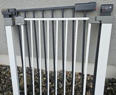 Stair gates for baby, Safety 1st & Cuddl one grey one white