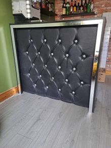 Custom Tufted Home Bar / Reception Counter Front