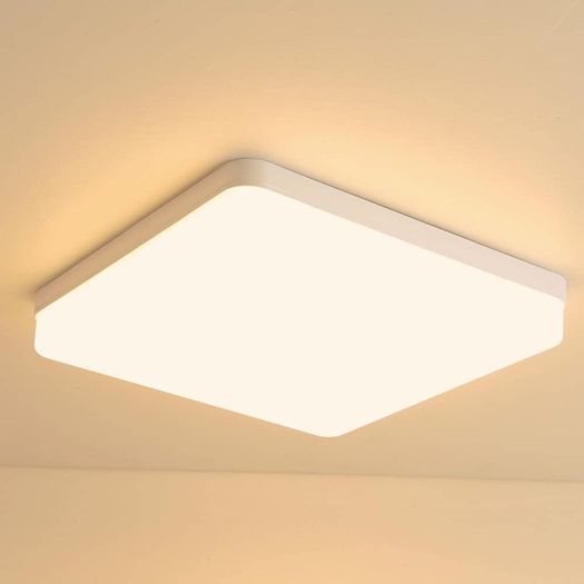 18W Square Slim Flush Mount LED Ceiling Light | Super Bright 1620LM, 3000K-Warm White | 80%+ Energy Saving For Home Lighting, Bathroom, Kitchen, Garage, Office, Shop and more | W:15cm x H:4cm (FREE POSTAGE)