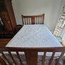 Antique Double Bed in Walnut with decorative inlay Image 4