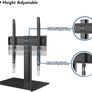 Universal Table Top Pedestal TV Stand with Bracket for 26-55 LCD/LED/Plasma TVs-Height Adjustable TV stand with 8mm Tempered Glass Base & Cable Management-Holds 40 KG & Max.VESA 400x400mm Image 7