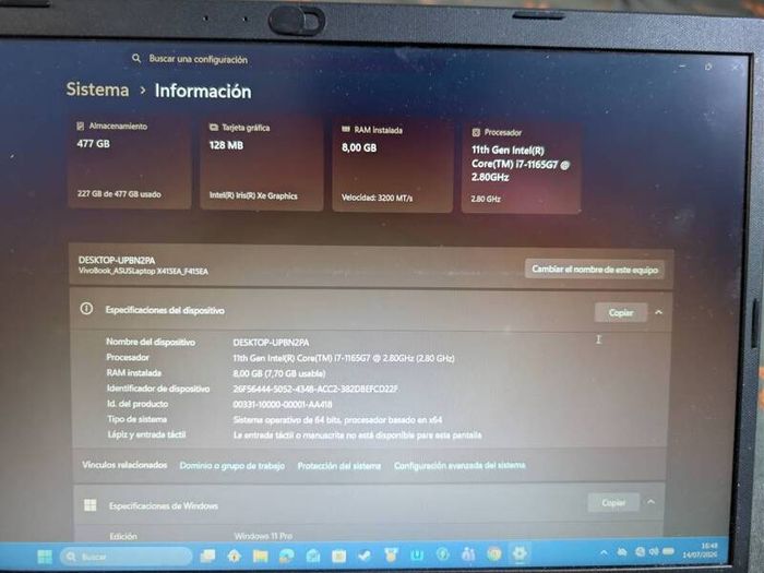 ASUS VivoBook - Intel Core i7 11th Gen - 8GB RAM - 512GB