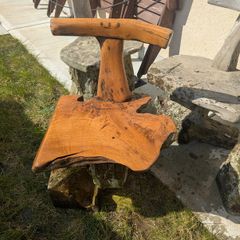 Teak root garden furniture - 4 chairs and table.