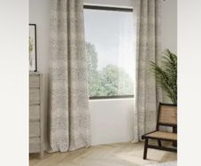 M&Sspotty cotton rich blackout eyelet curtains and cushion covers