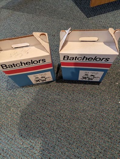 2 old vintage Bachelors Boxes