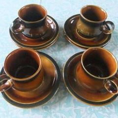 Rare Celtic Ennis pattern Coffee Cups & Saucers