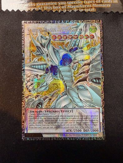 Yu-Gi-Oh! Stardust Dragon Grand Master Rare 036/100E MAMO-EN007 Serialized
