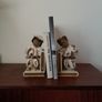 Vintage Asian Hand Painted Pottery Bookends Image 8