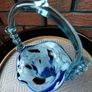 Murano Art Glass Thorn Handle Basket Image 4