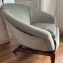 Pair of Mid Century Barrel Lounge Chairs Image 2