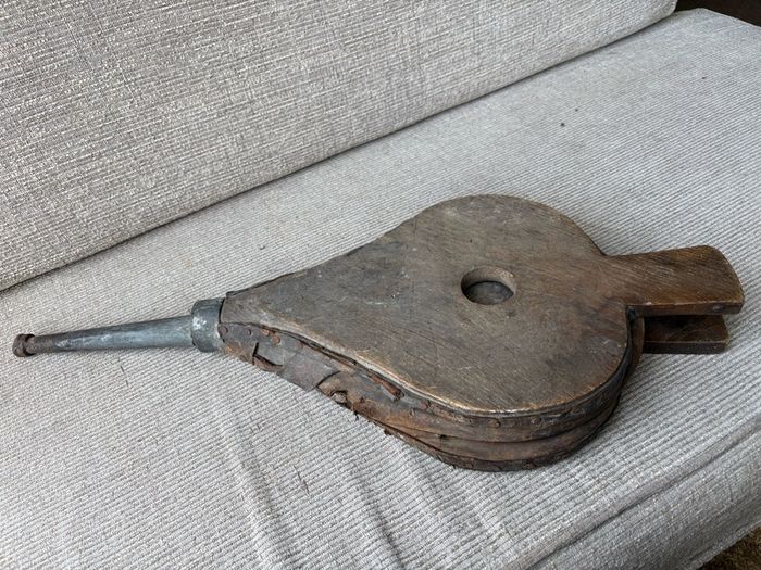 antique fireplace bellows
